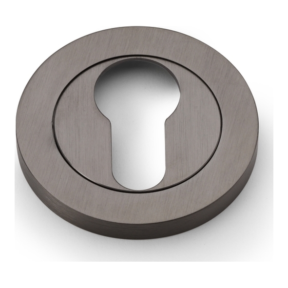 AW390DBZPVD • For Euro Cylinder • Dark Bronze • Alexander & Wilks Concealed Fix Escutcheon